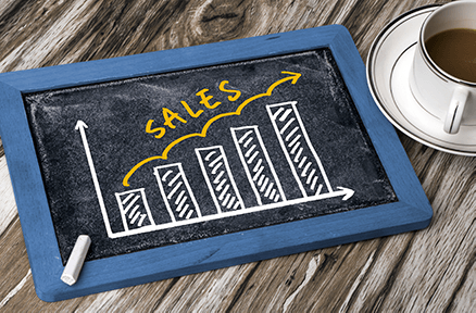 Sales up smaller
