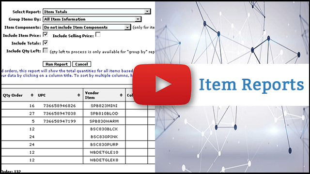 Video thumbnail of Item Reports