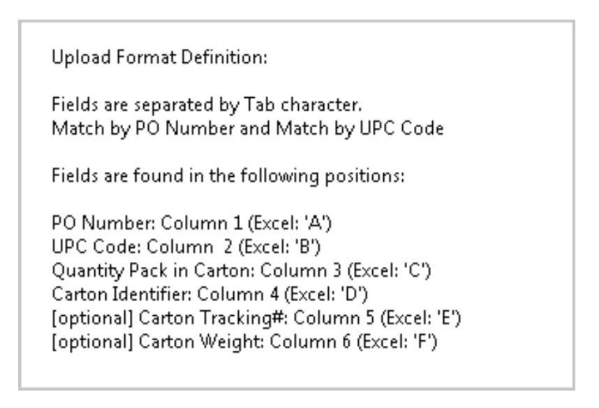 eZCom's Lingo software carton contents function