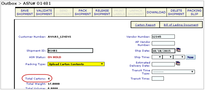 eZCom's Lingo software carton components function