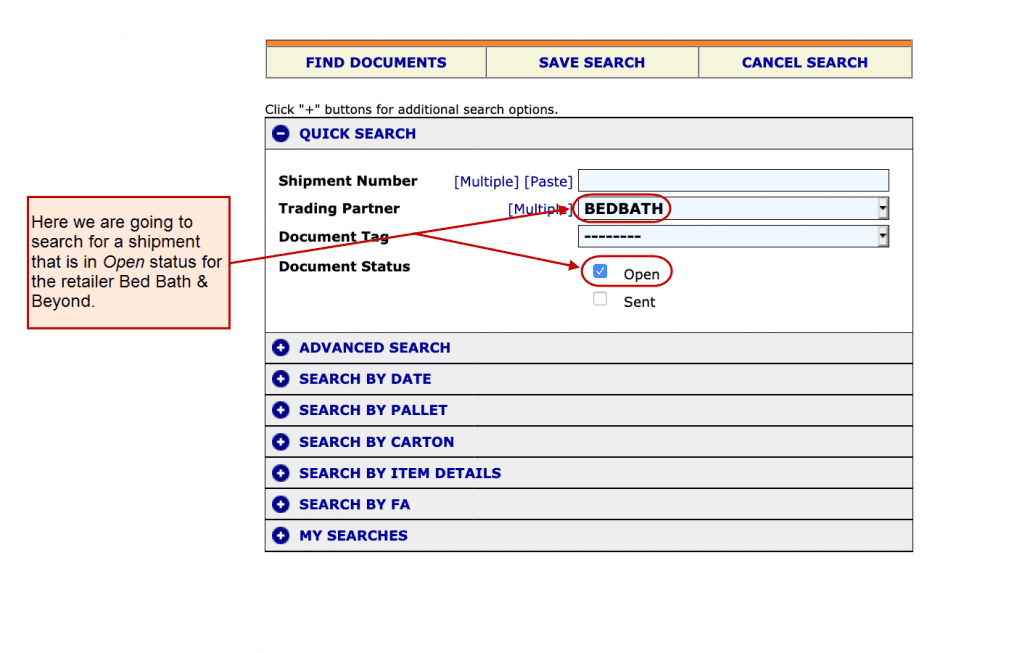 eZCom's Lingo software search function