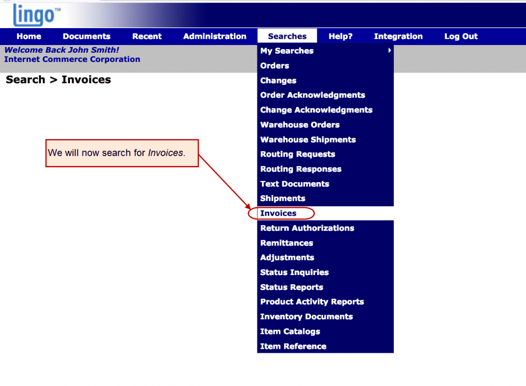 eZCom's Lingo software search function