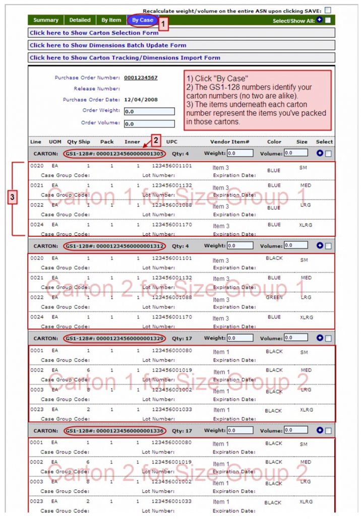 eZCom's Lingo software pre pack function